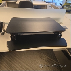 36in Black Adjustable Sit Standing Desktop Riser Converter 36in Black Adjustable Sit Standing Desktop Riser Converter